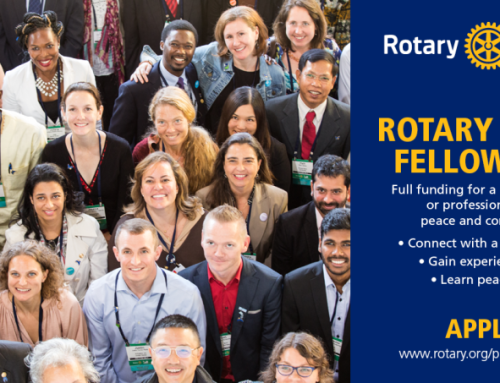 Rotary Peace Fellowships – Deadline May 15