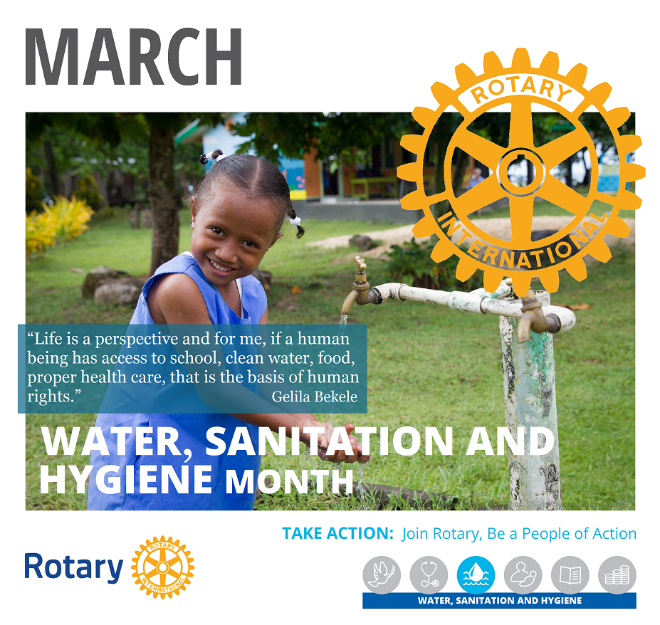 Infographic for Rotary's Monthly Theme - March